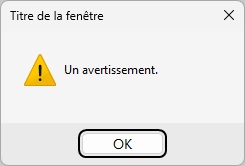 Exemple Avertissement