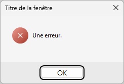 Exemple Erreur